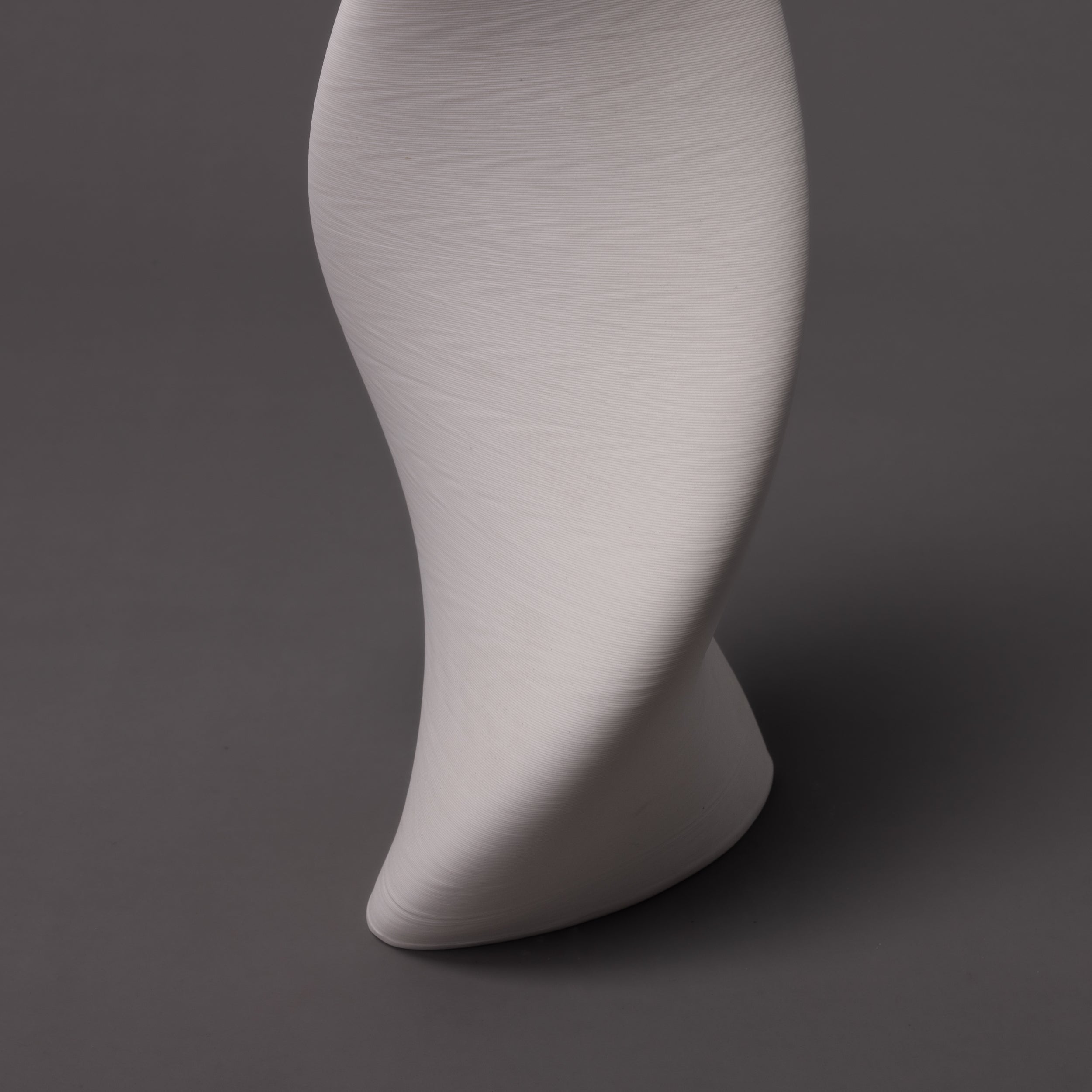 Tornado ceramic art – white porcelain – BinaryCeramics Greece