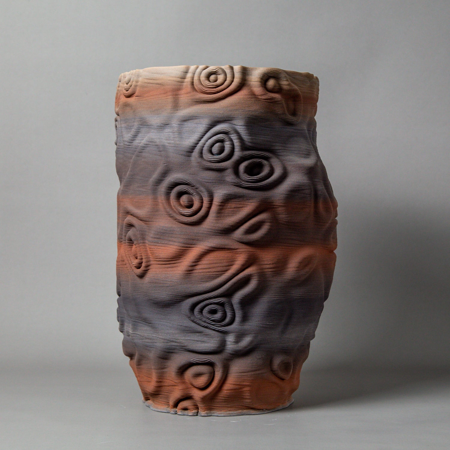 Santorini sculpture – mixed clay – BinaryCeramics, Athens