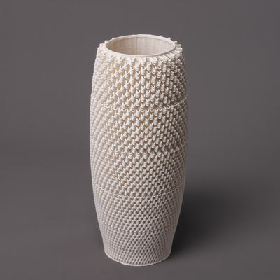 D-0110 - Dash Algorithmic Sculpture - White Porcelain - Big