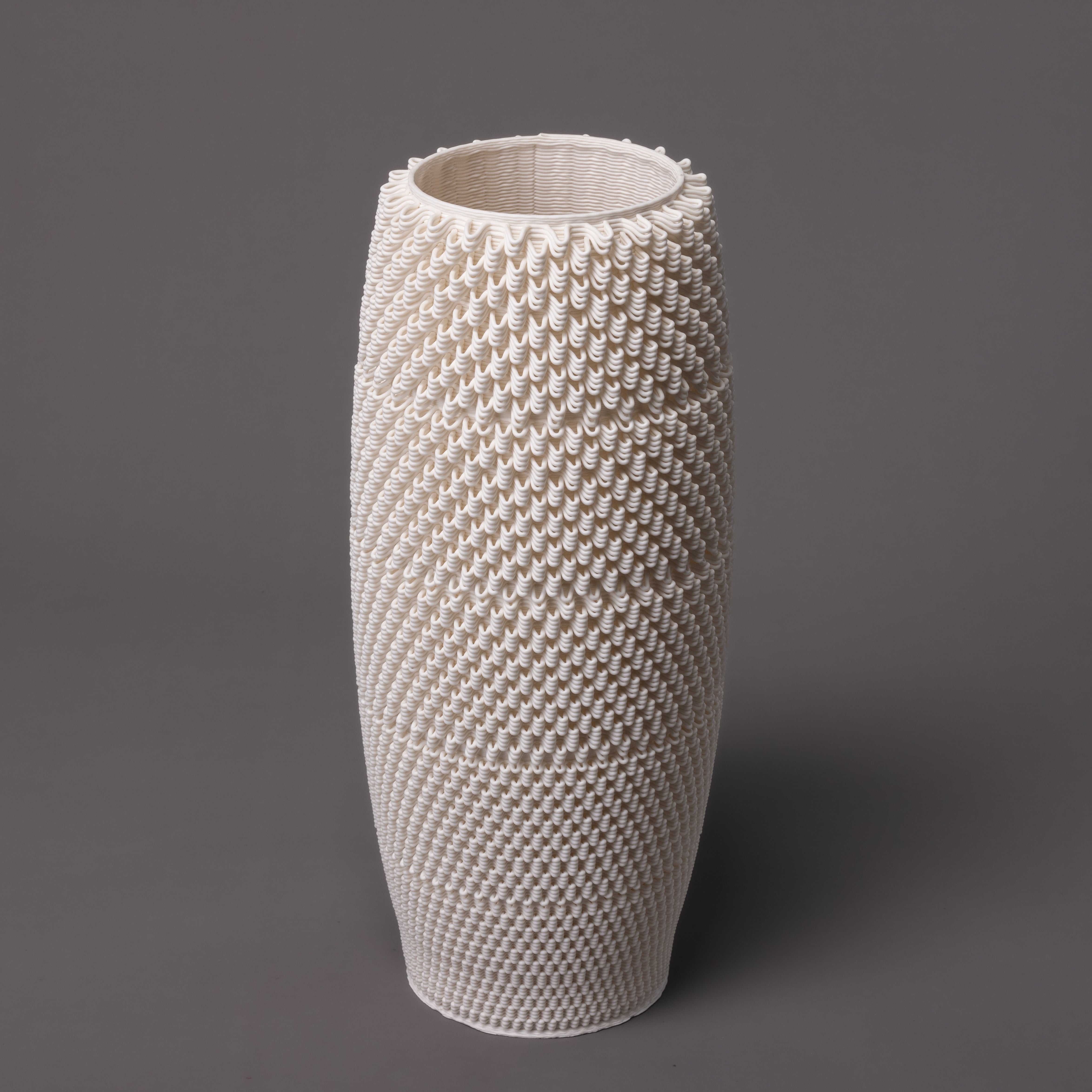 D-0110 - Dash Algorithmic Sculpture - White Porcelain - Big