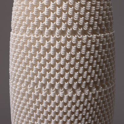 D-0110 - Dash Algorithmic Sculpture - White Porcelain - Big