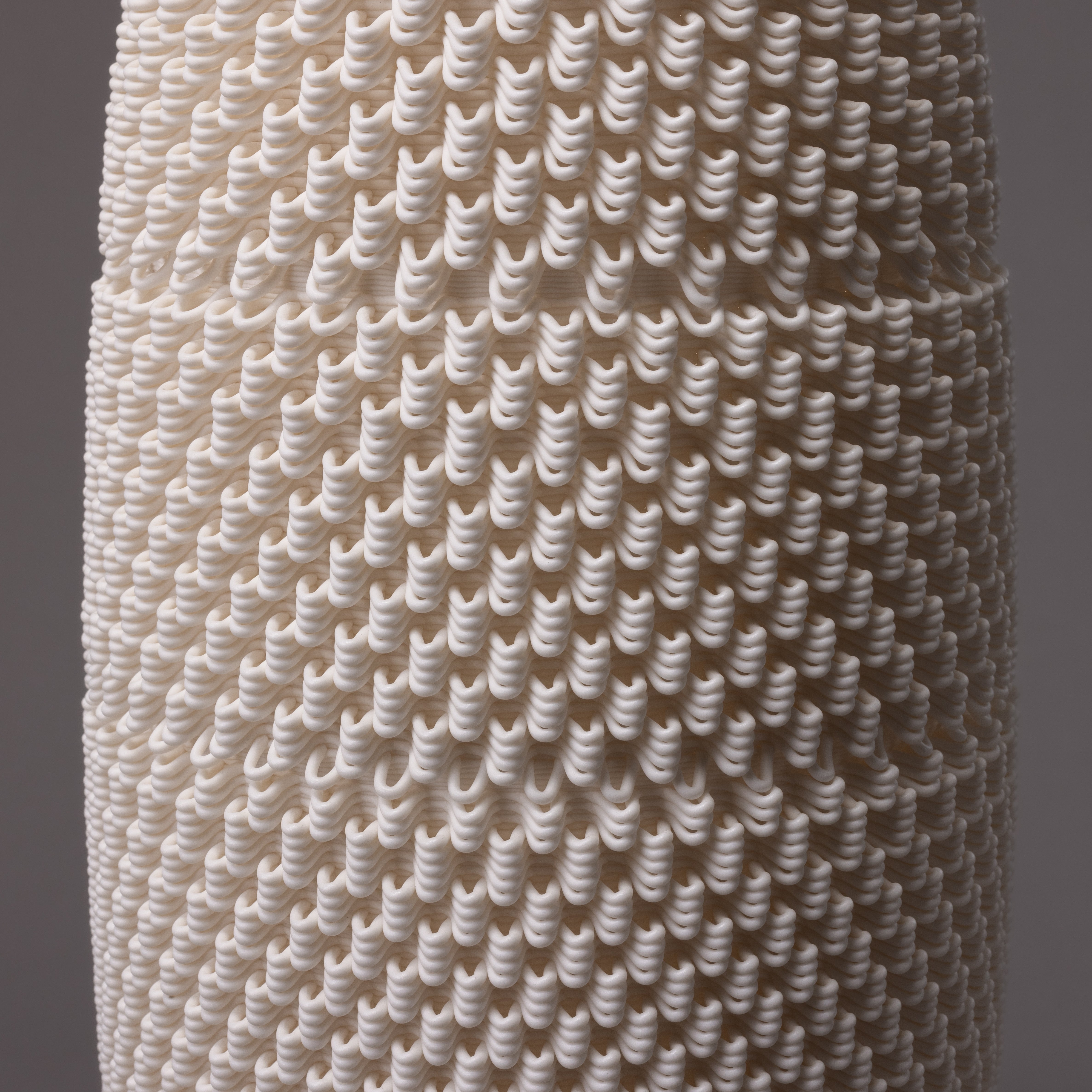 D-0110 - Dash Algorithmic Sculpture - White Porcelain - Big