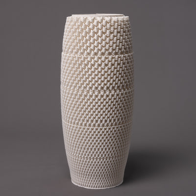 D-0110 - Dash Algorithmic Sculpture - White Porcelain - Big