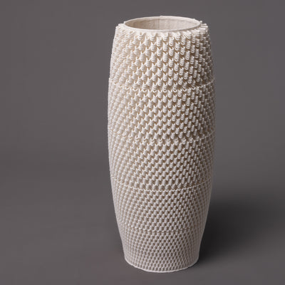 D-0110 - Dash Algorithmic Sculpture - White Porcelain - Big