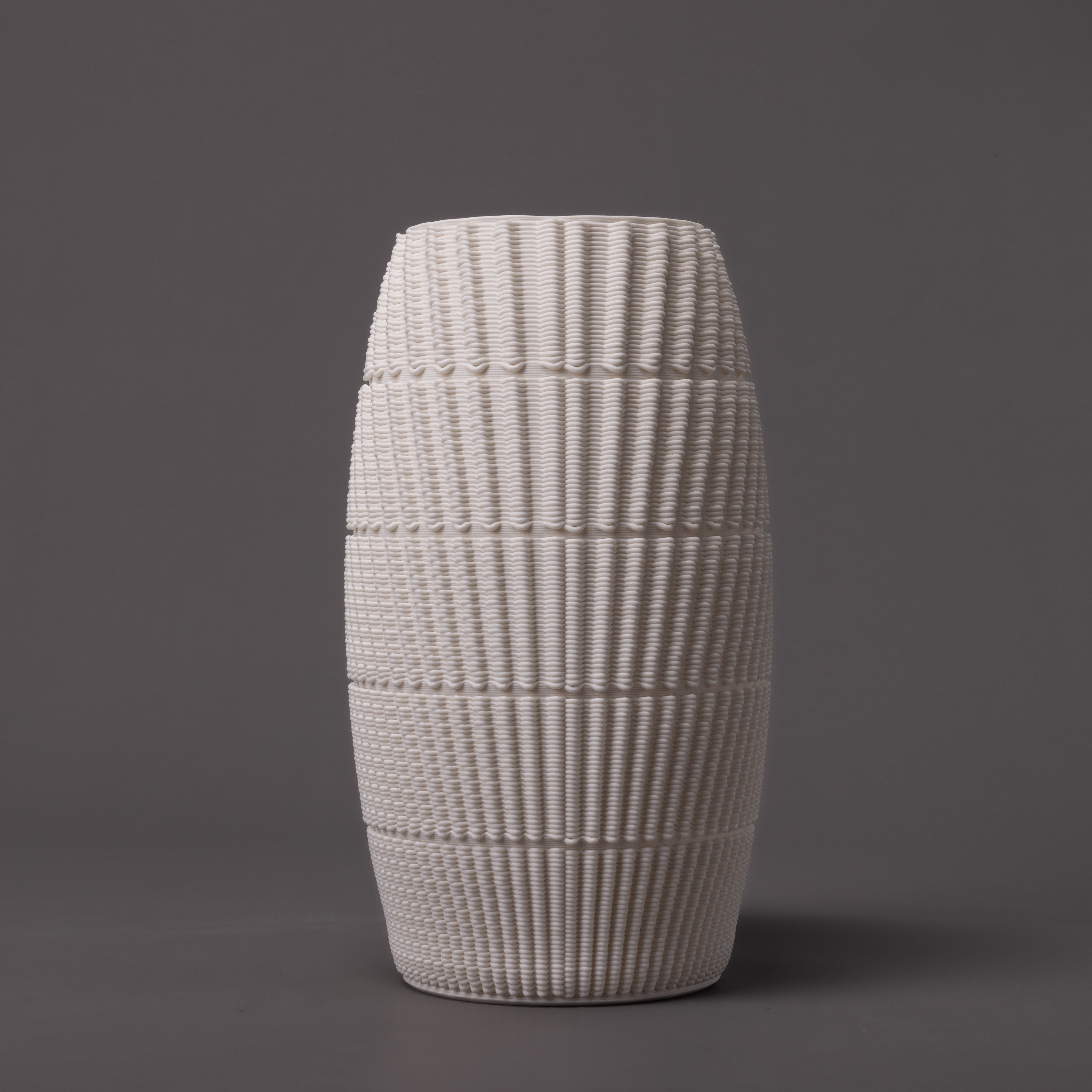 Dash ceramic art – white porcelain – BinaryCeramics Greece