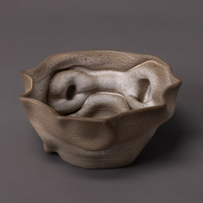 ceramic, sand glaze santorini sculpture – algorithmic ceramic design