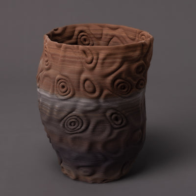 Santorini ceramic sculpture in mixed clay – BinaryCeramics