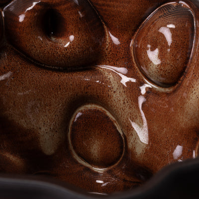 Santorini sculpture detail – mixed clay – BinaryCeramics