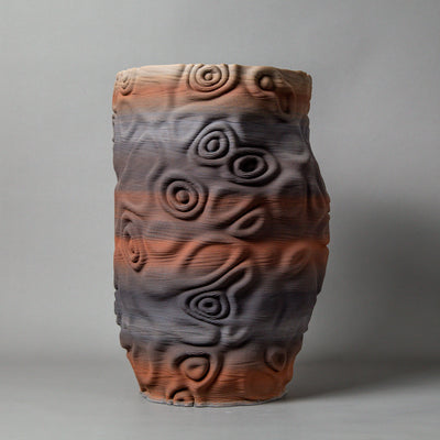 Santorini sculpture – mixed clay – BinaryCeramics, Athens