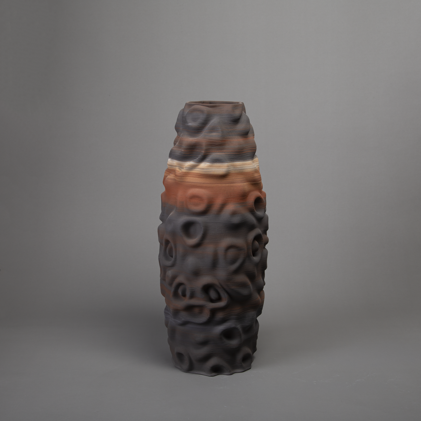 Santorini ceramic sculpture in mixed clay – BinaryCeramics