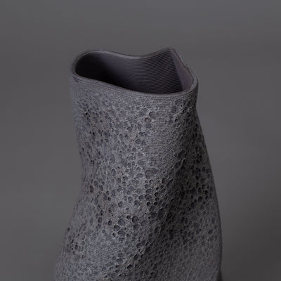 Tornado ceramic art – black clay, lava glaze – BinaryCeramics Greece